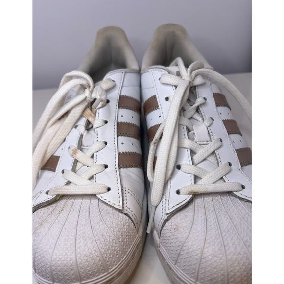 Adidas Superstar White Copper Metallic Women's US Size 7.5 - Picture 4 of 9